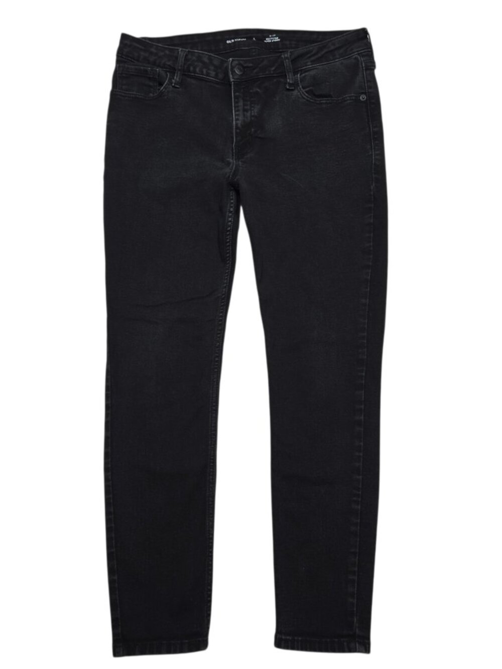 Old Navy Jeans Womens 12 Short Black Rockstar Super Skinny Mid Rise Stretch